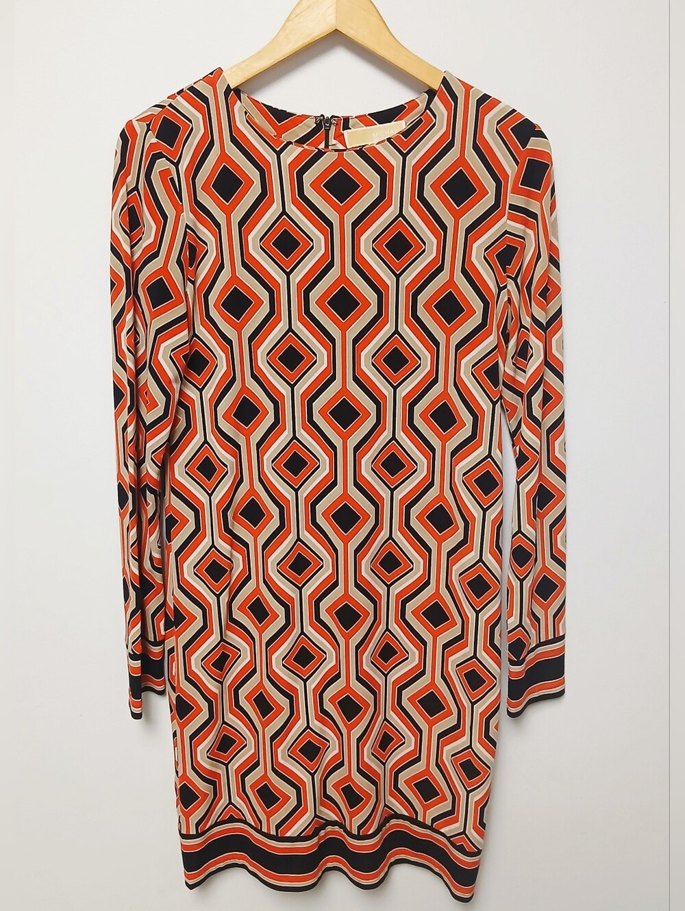 Michael Kors Long Sleeve Geometric Shift Dress | Women’s Small